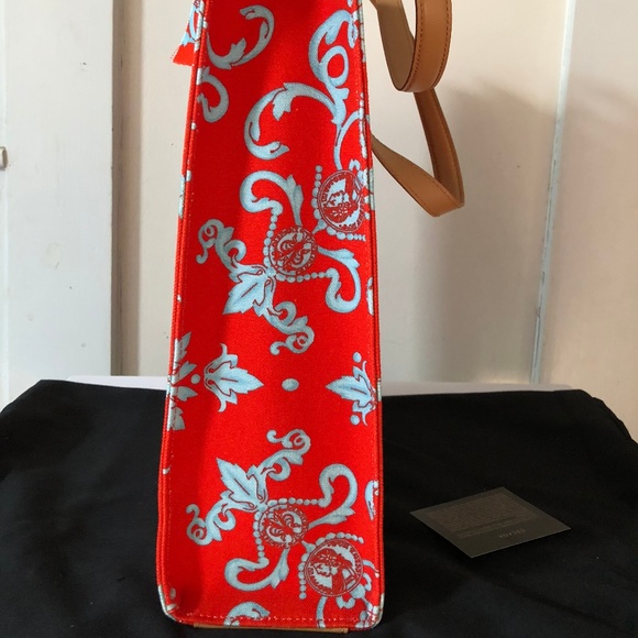 ESCADA "GLADIOLA" CANVAS & LEATHER HERITAGE WOW! - Picture 5 of 8